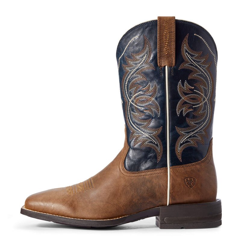 Ariat Holder Kahverengi / Lacivert Western Csizma Erkek (31078-131)